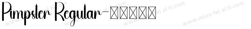 Pimpster Regular字体转换
